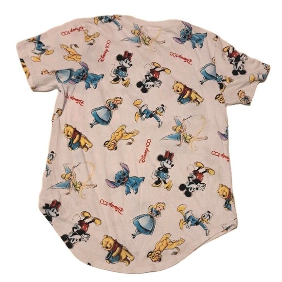Disney 100th Anniversary D23 Mickey & Friends All Over Print Women’s Large Tee - Picture 5 of 5